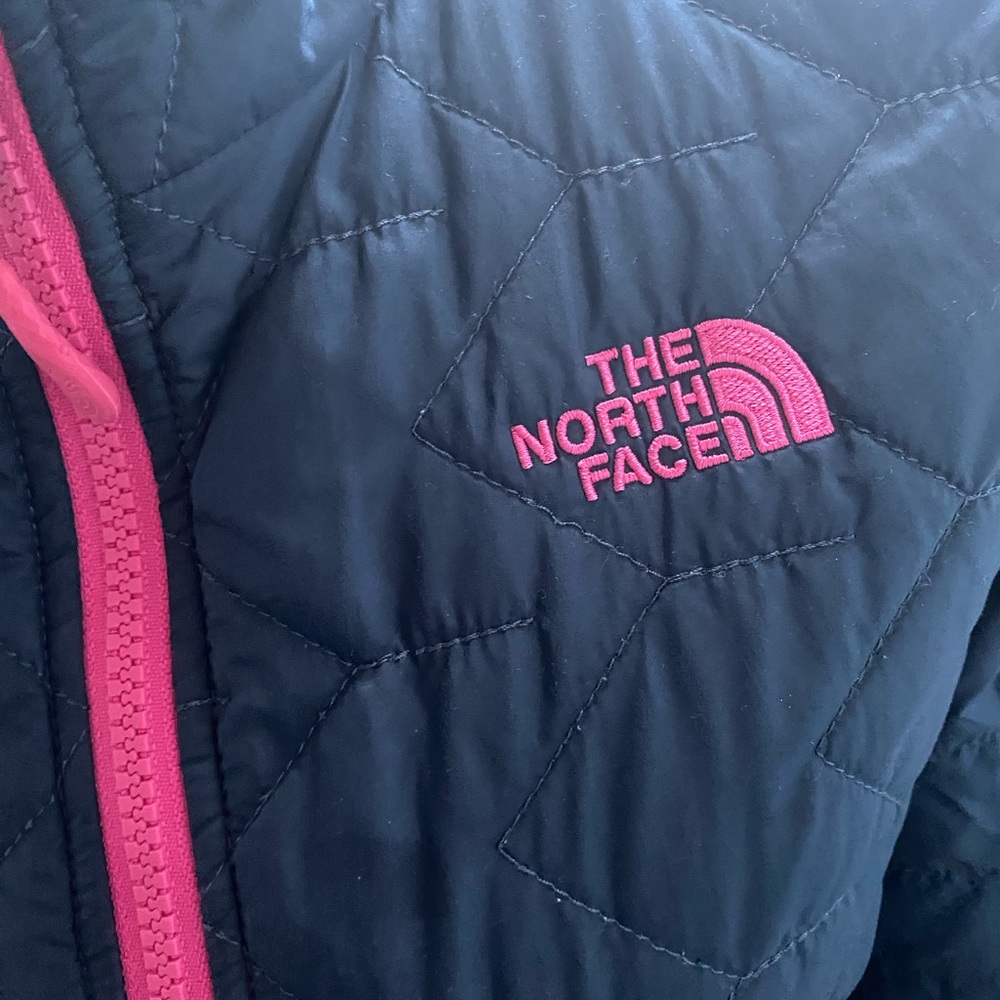 The North Face blue and pink jacket size xs
